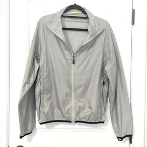 London Fog Sport Grey Nylon Zip up Jacket Size Small
